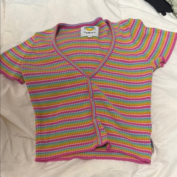 UNIF Tops - UNIF- Colorful Striped Shirt